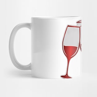 Angelic Toast - Heavenly Red Wine Glasses Design No. 1009 Mug
